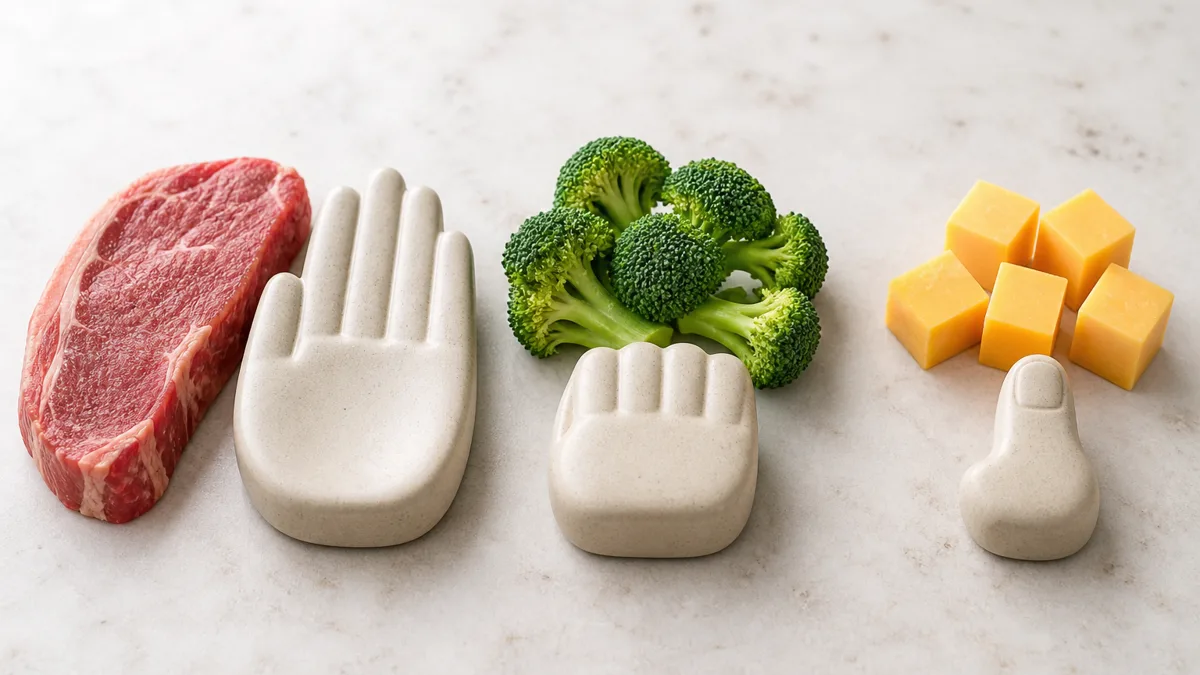 Portionsgrößen mit der Hand abschätzen